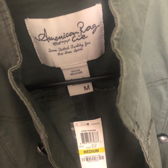 American Rag Cute military style jacket Sz M - Picture 4 of 7